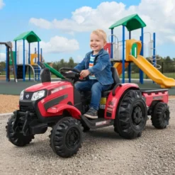Akumulatorowy traktor zabawkowy - HECHT 50435 RED