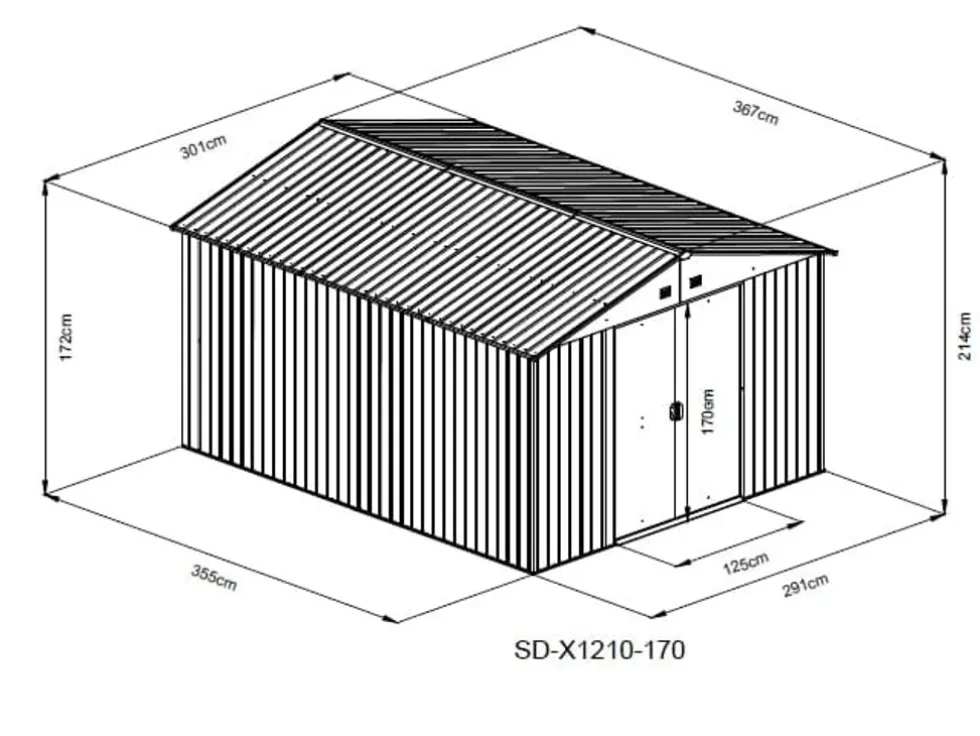 Domek ogrodowy - HECHT 12X10 PLUS