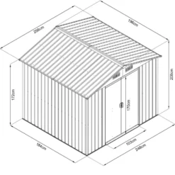 Domek ogrodowy - HECHT 6X8 PLUS