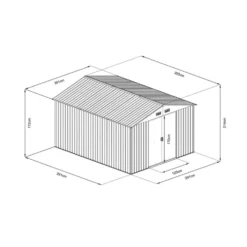 Domek ogrodowy - HECHT 10X10 PLUS