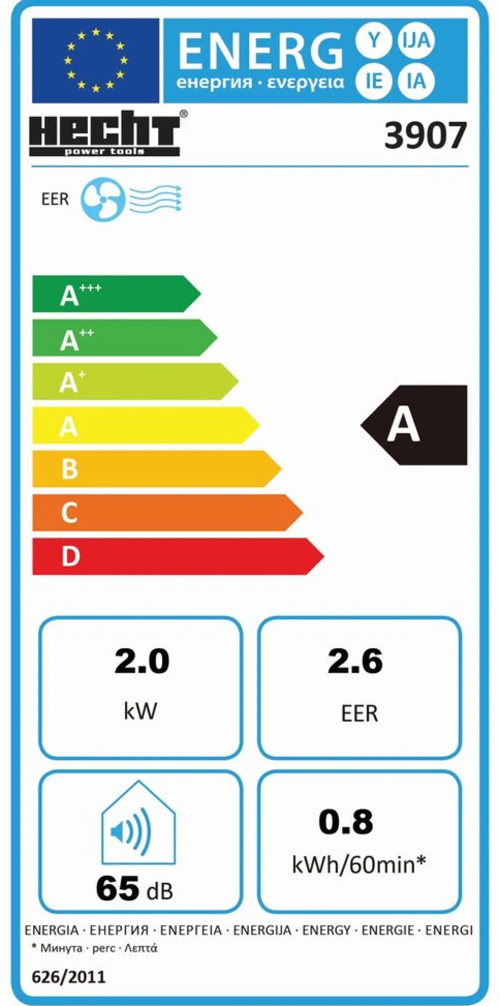 Klimatyzator elektryczny - HECHT 3907