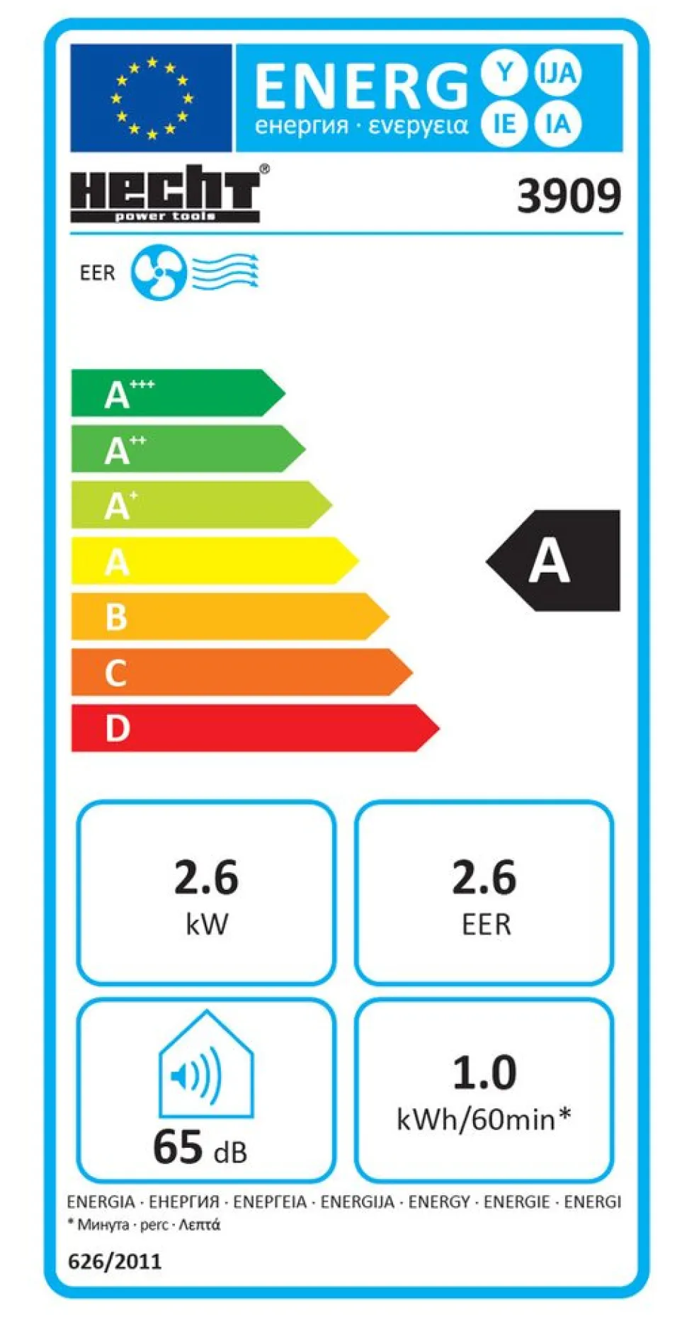 Klimatyzator elektryczny - HECHT 3909