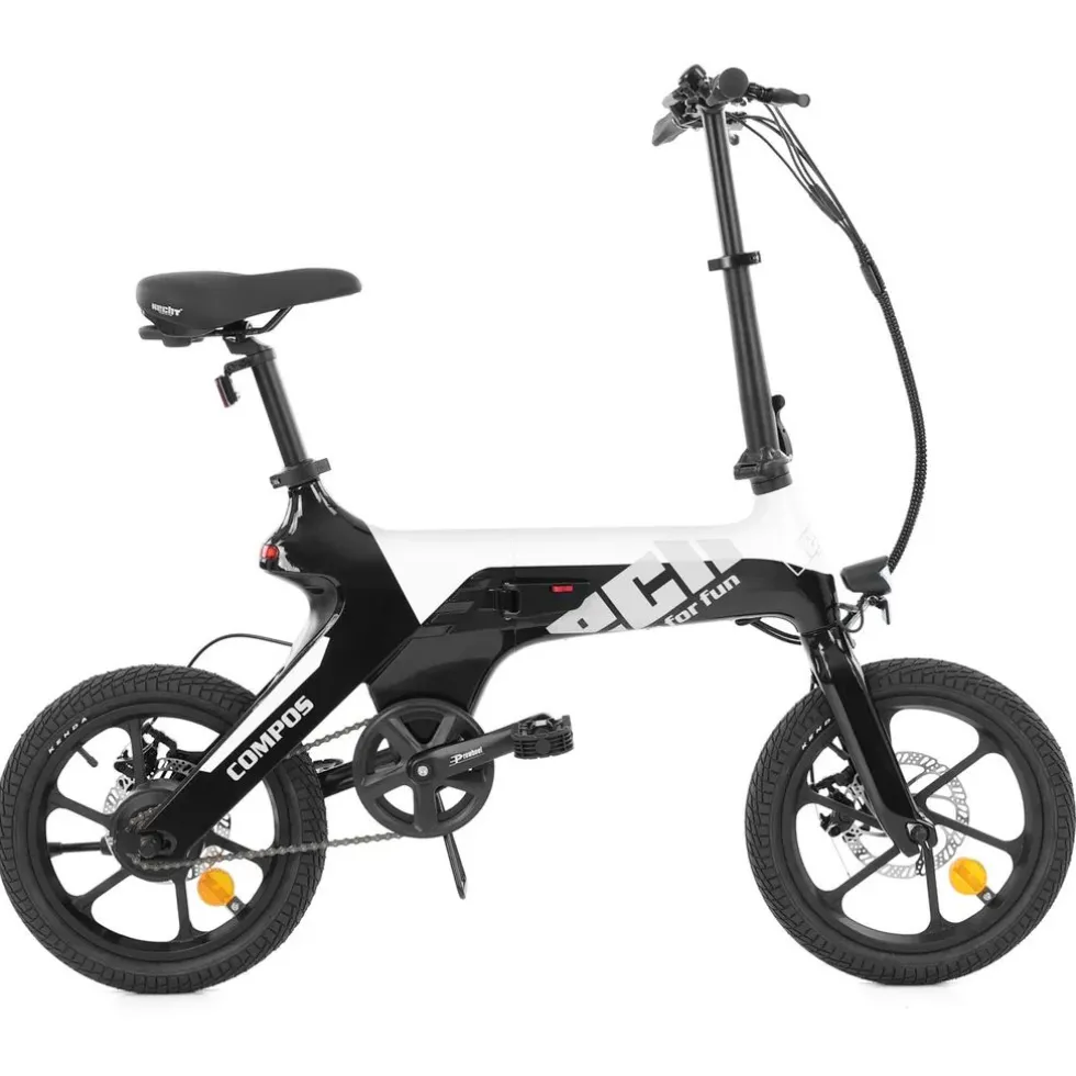 Rower elektryczny - HECHT COMPOS MINI BLACKWHITE